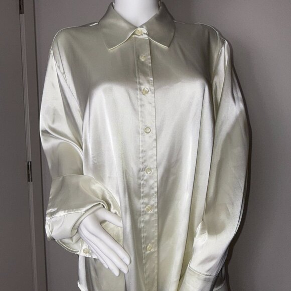 Jones New York white long sleeve blouse Size 18W - Picture 6 of 8